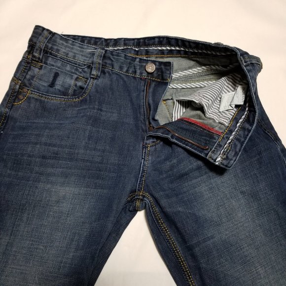 Indicode Dark Wash Mid Rise Straight Leg Jeans - Picture 4 of 7